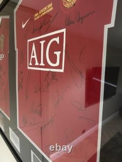 Manchester United Signed Shirts 1999 & 2008 Full Champions League Team With COA Manchester United Signed Shirts 1999 & 2008 Full Champions League Team With COA