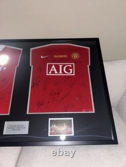 Manchester United Signed Shirts 1999 & 2008 Full Champions League Team With COA Manchester United Signed Shirts 1999 & 2008 Full Champions League Team With COA
