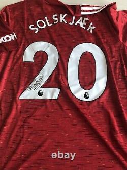 Manchester United Signed Solksjaer Shirt