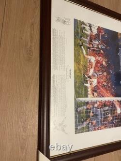 Manchester United Treble 1999, Limited Edition Hand Signed, Framed Print