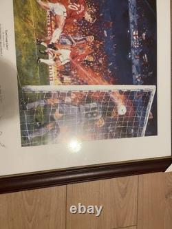 Manchester United Treble 1999, Limited Edition Hand Signed, Framed Print