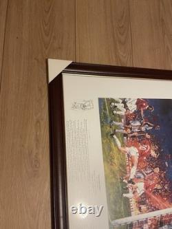 Manchester United Treble 1999, Limited Edition Hand Signed, Framed Print