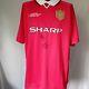 Manchester United Treble Retro 1999 Camp Nou Shirt Signed Solskjaer Sheringham