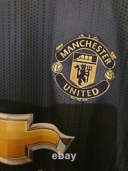 Manchester United Utd Hand signed LUKAKU Match Worn / Issue European Shirt
