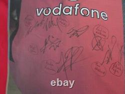 Manchester United Vodaphone Multi Hand Signed by 7 Players Football Shirt XL