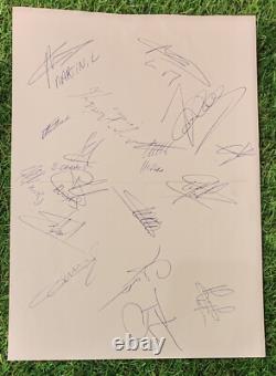 Manchester United Vs Monaco Programme With Signed A4 Pages 18 Signatures 1998