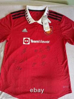 Manchester United Women 2022-23 Signed Shirt Size L Official Merchandise