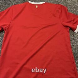 Manchester United home Shirt Signed 20/21 Sign by 4 Incl Ronaldo Garnacho
