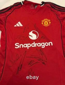 Manchester United multi signed 25/26 Home Shirt (Video Proof)