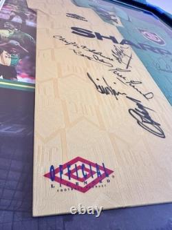 Manchester United signed 1992/94 signed green and gold away shirt