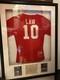 Manchester United signed framed Shirt Dennis Law