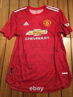 Manchester United signed player home match shirt + box + COA Hologram