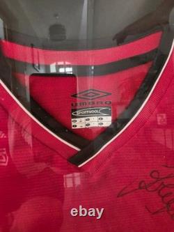 Manchester united Signed 2000-02 Home Ole gunnar solskjaer & Sebastián Verón