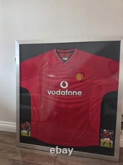 Manchester united Signed 2000-02 Home Ole gunnar solskjaer & Sebastián Verón