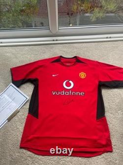 Manchester united roy keane signed shirt
