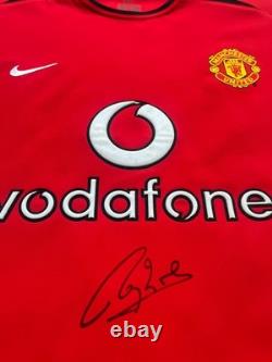 Manchester united roy keane signed shirt
