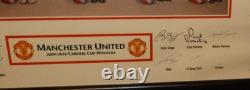 Manchester united signed dressing room print 2009/2010