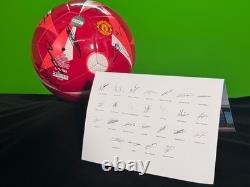 Manchester united signed football ball 25/26 Season