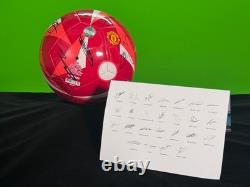 Manchester united signed football ball 25/26 Season