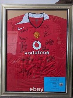 Manchester united signed framed shirt Vodafone 2006 Football English Ronaldo EPL