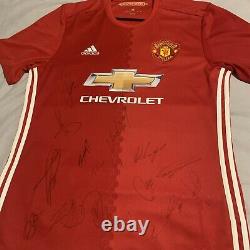 Manchester united signed shirt from 2016/2017 season