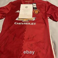 Manchester united signed shirt from 2016/2017 season