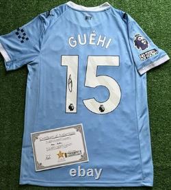 Marc Guéhi Signed Manchester City 25/26 Home Shirt with EXACT VIDEO PROOF & COA