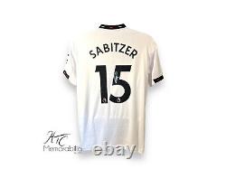 Marcel Sabitzer Manchester United 22/23 Signed Away Football Shirt COA