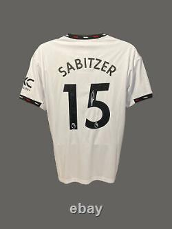 Marcel Sabitzer Signed 22/23 Manchester United Away Football Shirt COA
