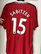 Marcel Sabitzer Signed 22/23 Manchester United home Football Shirt photo proof