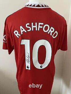 Marcus Rashford Genuine Hand Signed Manchester United 2022/23 Shirt