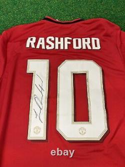 Marcus Rashford Genuine Hand Signed Manchester United Shirt. With COA