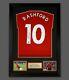 Marcus Rashford Hand Signed Manchester United Football Shirt In A Framed Display