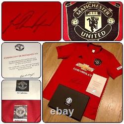 Marcus Rashford MUFC Official Hologram COA Signed Manchester United Shirt