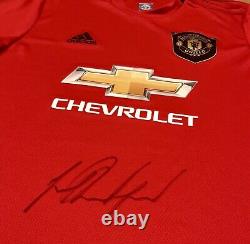 Marcus Rashford MUFC Official Hologram COA Signed Manchester United Shirt