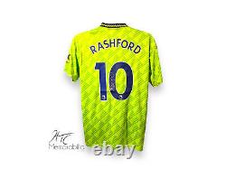 Marcus Rashford Manchester United Signed 22/23 Third Football Shirt COA