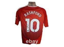 Marcus Rashford Manchester United Signed 24/25 Football Shirt COA