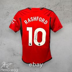 Marcus Rashford Manchester United Signed Official 23/24 Football Shirt COA