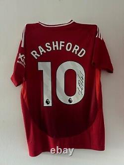 Marcus Rashford Manchester United signed shirt EXACT VIDEO PROOF