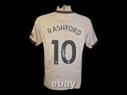 Marcus Rashford Official Manchester United Signed 19/20 Third Football Shirt COA