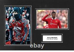 Marcus Rashford Signed 12x8 Photo Display Manchester United Real Memorabilia COA