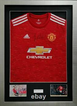 Marcus Rashford Signed 2020 Manchester United Home Shirt Framed AFTAL RD