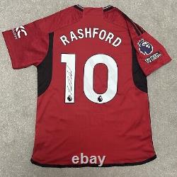 Marcus Rashford Signed 2023/24 Manchester United Home Shirt with COA