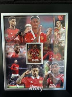 Marcus Rashford Signed & Framed Manchester United Display