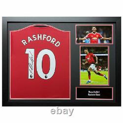 Marcus Rashford Signed Framed Manchester United Football Shirt