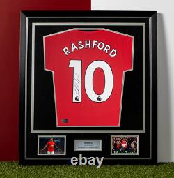 Marcus Rashford Signed Manchester United 2019-20 Home Shirt In Classic Frame