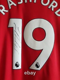 Marcus Rashford Signed Manchester United Football Shirt No 10