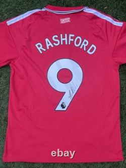 Marcus Rashford Signed Manchester United Home Shirt Comes With Photo Proof/Coa