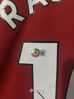 Marcus Rashford Signed Manchester United Shirt Beckett Authenticated COA