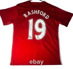 Marcus Rashford Signed Shirt Manchester United Home Kit Exact Photo Proof